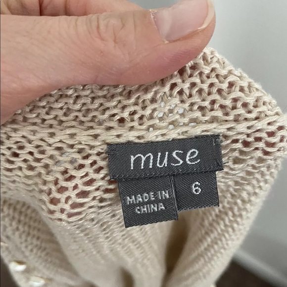 2 FOR $20 MUSE 100% LINEN TANK TOP BLOUSE KNITTED SHELLSFLAX 6 - Picture 6 of 7